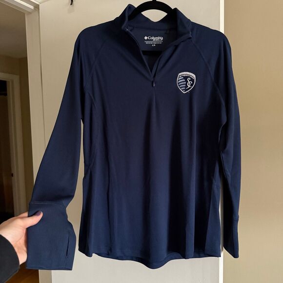 Columbia Golf Omni-Wick Flop Shot Pullover Kansas City KC Sporting MLS Soccer - Picture 1 of 8